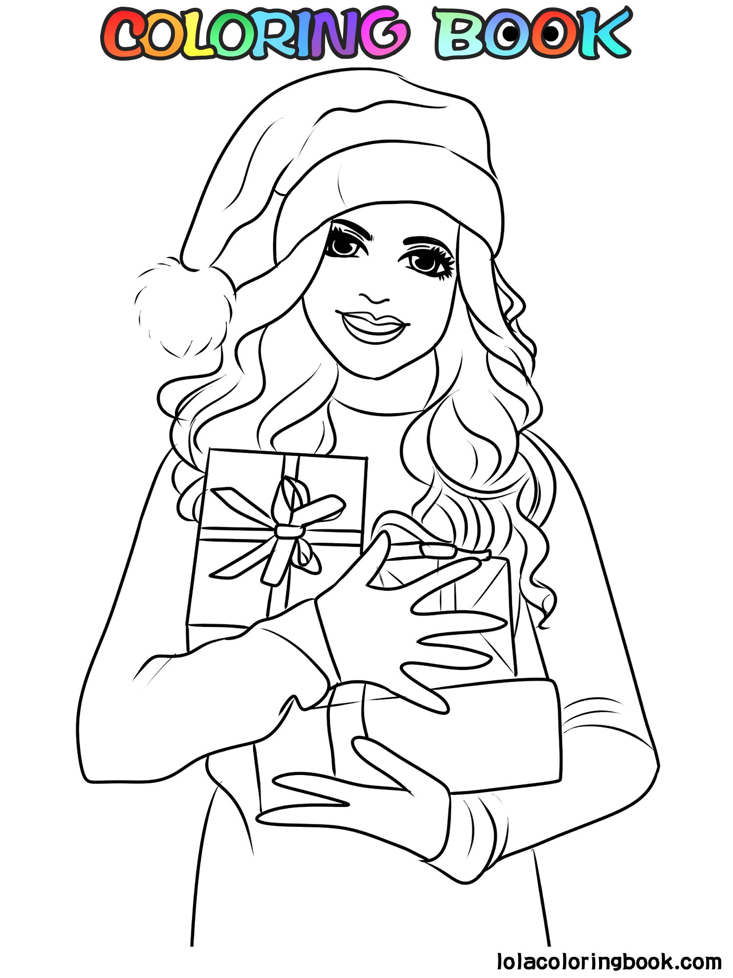 lola holding gifts-lola-printable-coloring-books